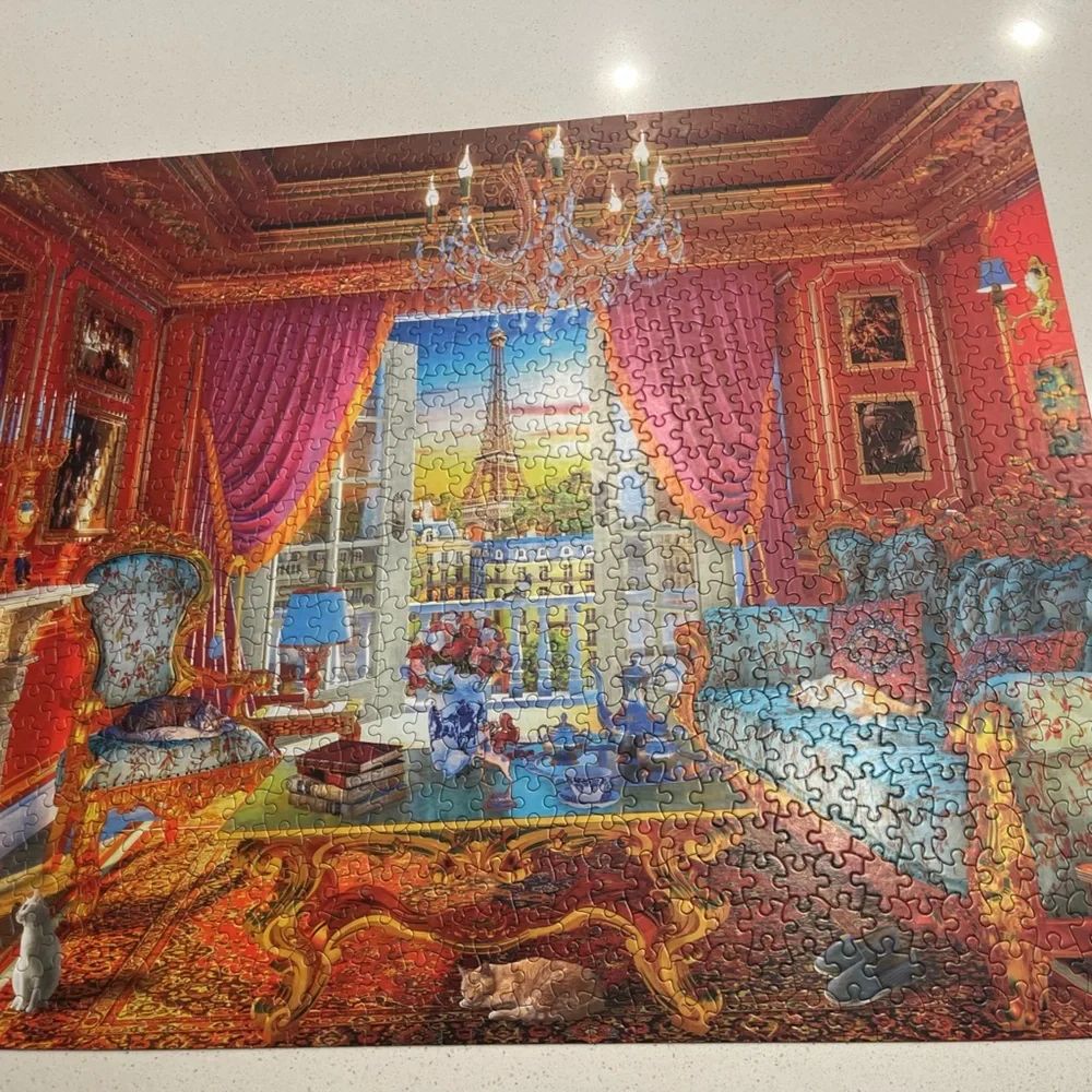 Parisian Luxury 1000-Piece Puzzle - Blue
